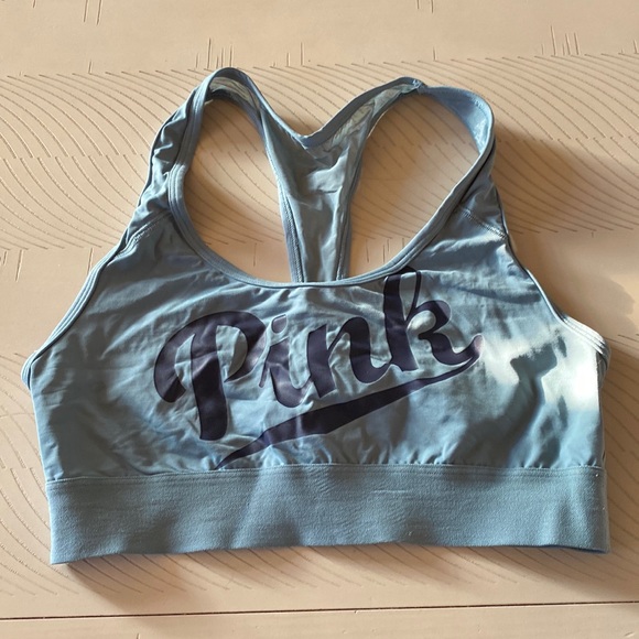 PINK By VS Teal Unlined Ultimate Sports Bra Size M - Picture 1 of 5
